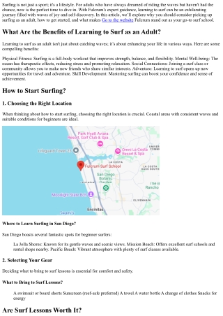 Discover the Benefits of Learning to Surf as an Adult with Fulcrum