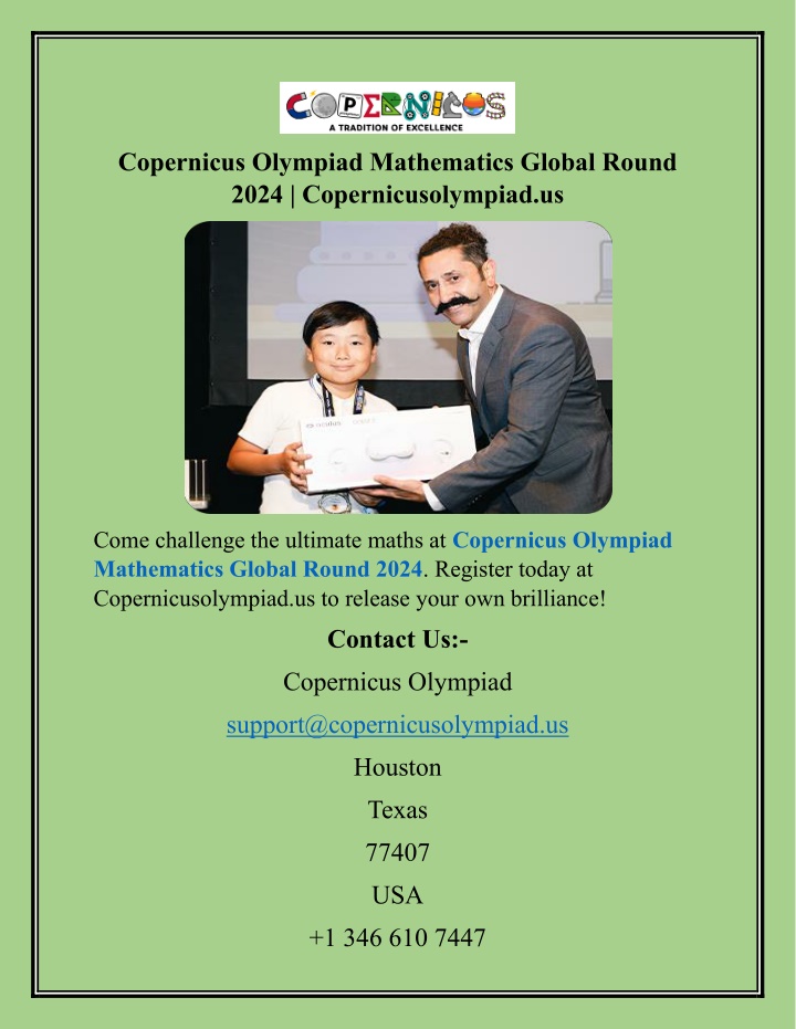 copernicus olympiad mathematics global round 2024