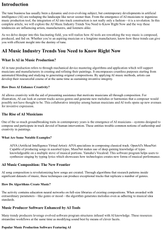 AI Music Industry Trends You Need to Know Right Now