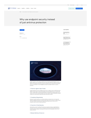 Why Use Endpoint Security Instead of Just Antivirus Protection?