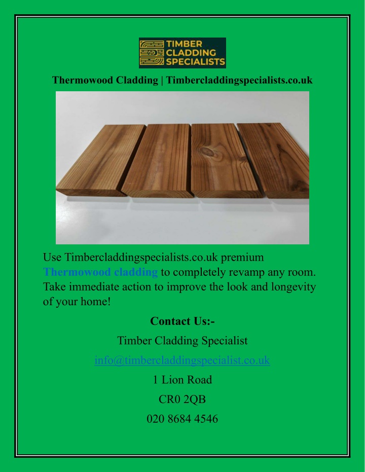 thermowood cladding timbercladdingspecialists