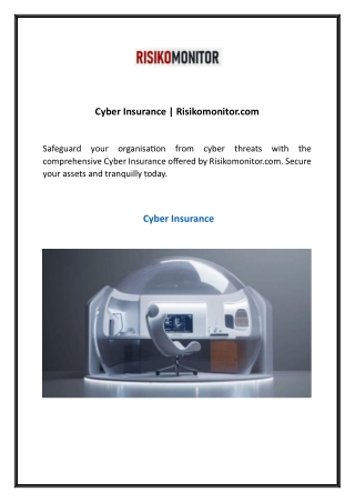 Cyber Insurance  Risikomonitor