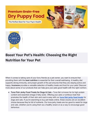 The Perfect Start for Your Pup’s Health