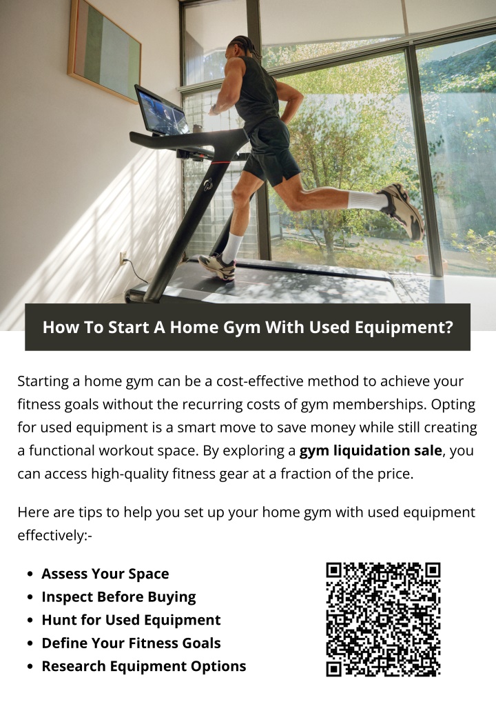 how to start a home gym with used equipment