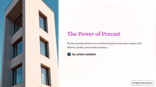 the power of precast