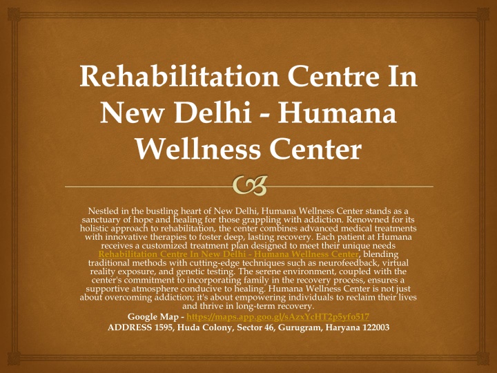 rehabilitation centre in new delhi humana wellness center