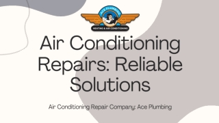 Air Conditioning Repairs Reliable Solutions