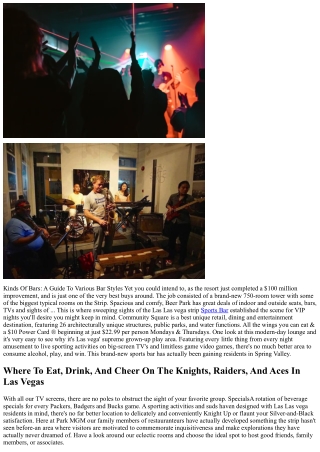 kinds of bars a guide to various bar styles