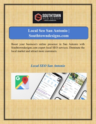 Local Seo San Antonio | Southtowndesigns.com