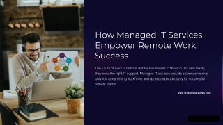 how managed it services empower remote work