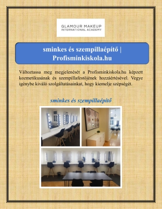 sminkes és szempillaépítő | Profisminkiskola.hu