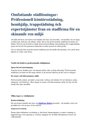 Städfirma ängelholm