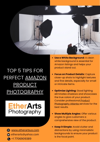 Top 5 Tips for Perfect Amazon Product Photography