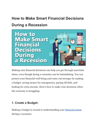 How to Stay Financially Secure in a Recession John Polit’s Tips