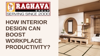How Interior Design Can Boost Workplace Productivity
