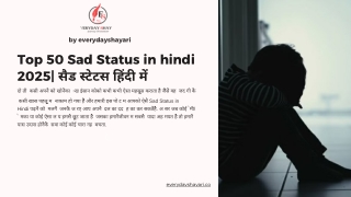 Top-50-Sad-Status-in-hindi-2025 by everydayshaayari.com