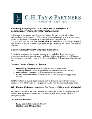 land dispute malaysia