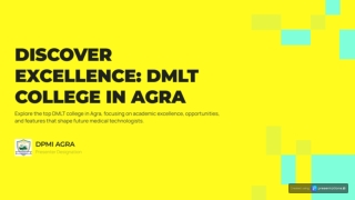 Discover Excellence Best DMLT College in Agra for Aspiring Medical Technologists