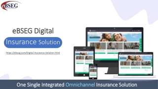 eBSEG omnichannel Digital Insurance Solution