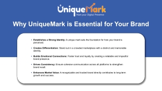 why uniquemark is essential for your brand