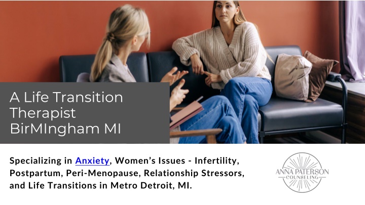 a life transition therapist birmingham mi