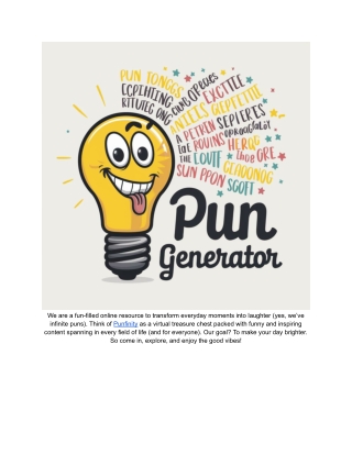 Punfinity.com —Welcome to The Home of Puns