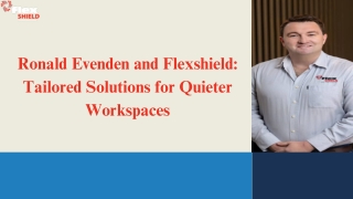Ronald Evenden’s Vision for Noise-Free Workplaces!