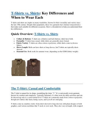 t shirts
