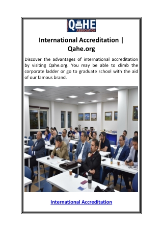 international accreditation qahe org