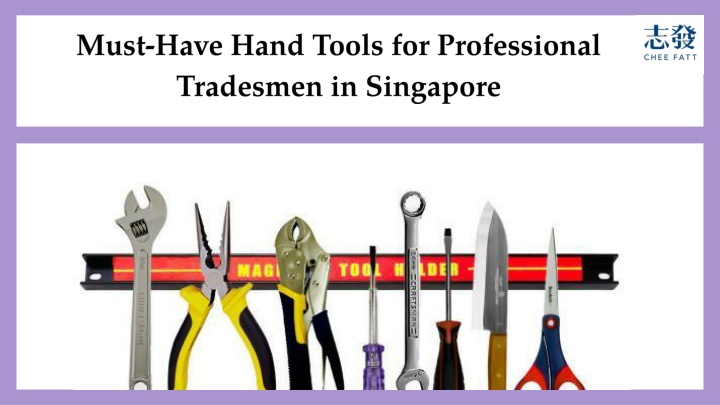 must have hand tools for professional tradesmen