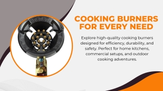 High-Performance Cooking Burners
