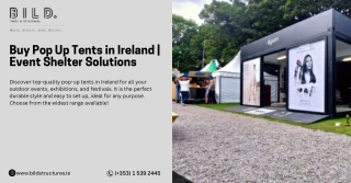 Pop up tents in Ireland- Bild structures