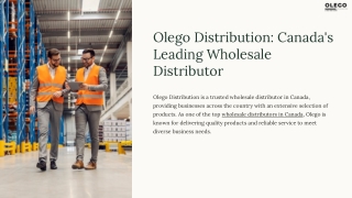 Olego Distribution: Canada's Leading Wholesale Distributor