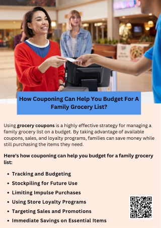 How Couponing Can Help You Budget For A Family Grocery List?