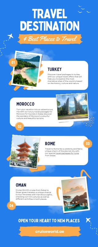 4 Best Places to Travel by Cruise with Cruiseworld