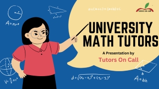 Math Made Easy: Benefits of University Math Tutors