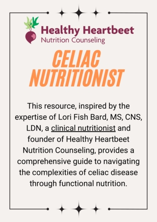 Comprehensive Guide to Nutrition Counseling for Celiac Disease Management