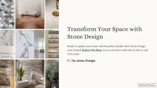 Transform Your Space with Stone Design - Sydney Tile Shop Excellence