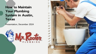 How to Maintain Your Plumbing System in Austin, Texas