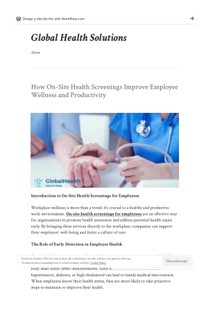 How On-Site Health Screenings Improve Employee Wellness and Productivity