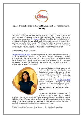 Expert Image Consultant in India for Personal Branding