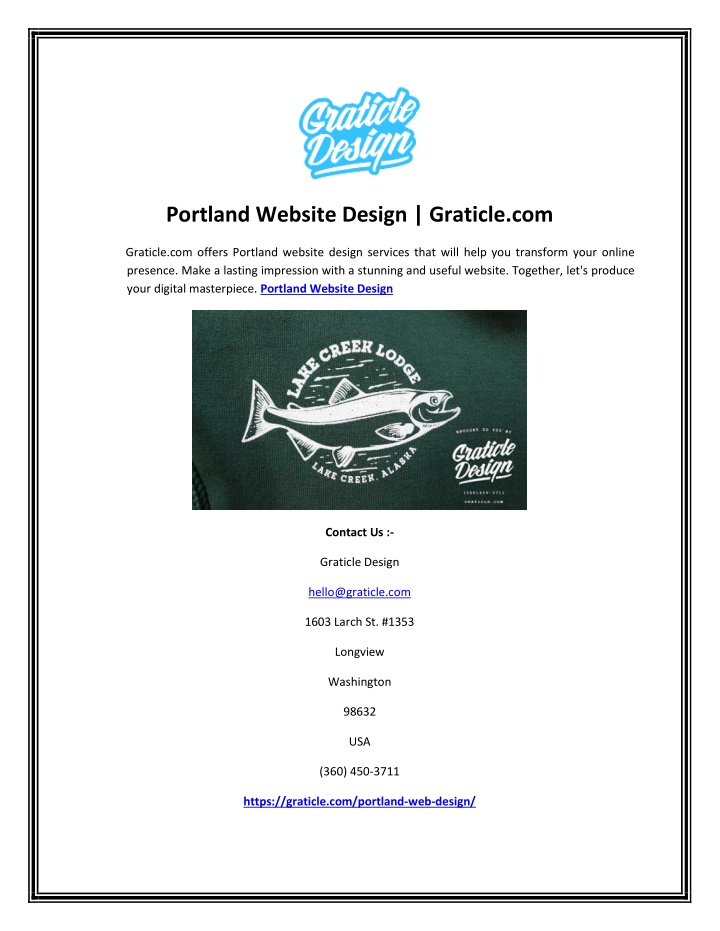 portland website design graticle com