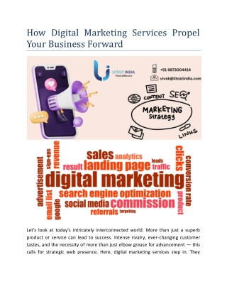How Digital Marketing Services Propel Your Business Forward