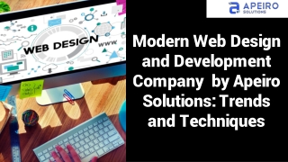 Web Development Companies in Coimbatore - Apeiro Solutions