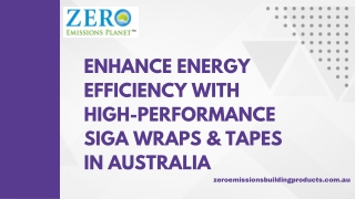 Enhance Energy Efficiency with High-Performance Siga Wraps & Tapes in Australia