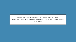 enhancing business communication optimizing