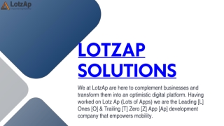 lotzap solutions