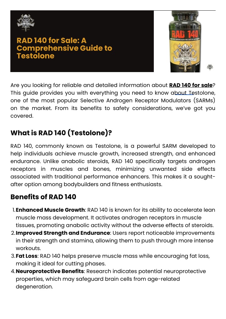 rad 140 for sale a comprehensive guide