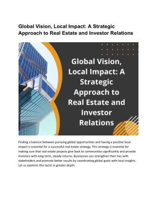 Taylor Alexandra Trautloff: Bridging Global Trends with Local Real Estate Opport