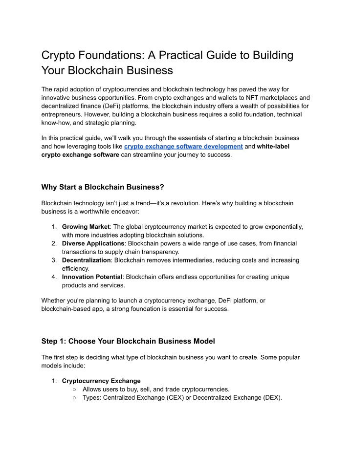 crypto foundations a practical guide to building